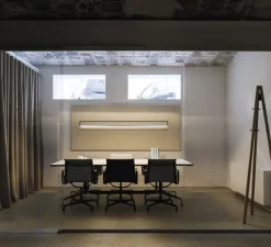 Suspension*Vibia Suspension, Kontur 6438, , LED, 2700K, 3876lm, Ø16cm, H162cm - blanc et noir