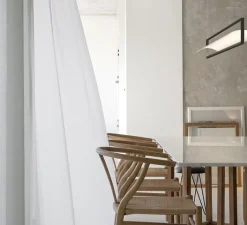 Suspension*Vibia Suspension, Kontur 6438, , LED, 2700K, 3876lm, Ø16cm, H162cm - blanc et noir