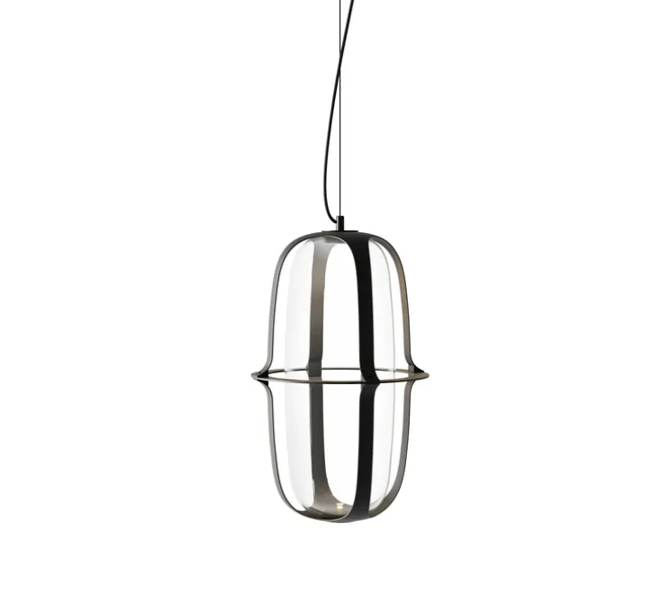 Suspension, Kooi, noir, LED, dim, 2700K, 2750 lm, Ø30cm, H50cm - KDLN