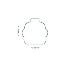 Suspension*Secto Design Suspension, Kumulo 5200, , Ø55cm, H54cm - blanc