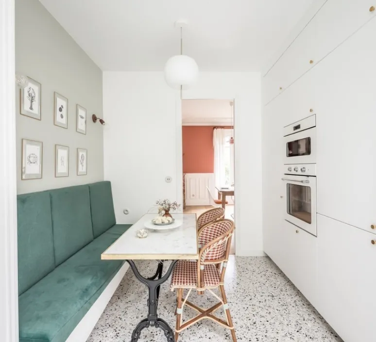 Suspension*KDLN Suspension, Kushi 16, , Ø16cm, H26cm - blanc et laiton