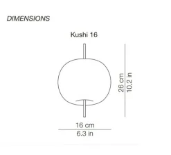 Suspension*KDLN Suspension, Kushi 16, , Ø16cm, H26cm - blanc et laiton