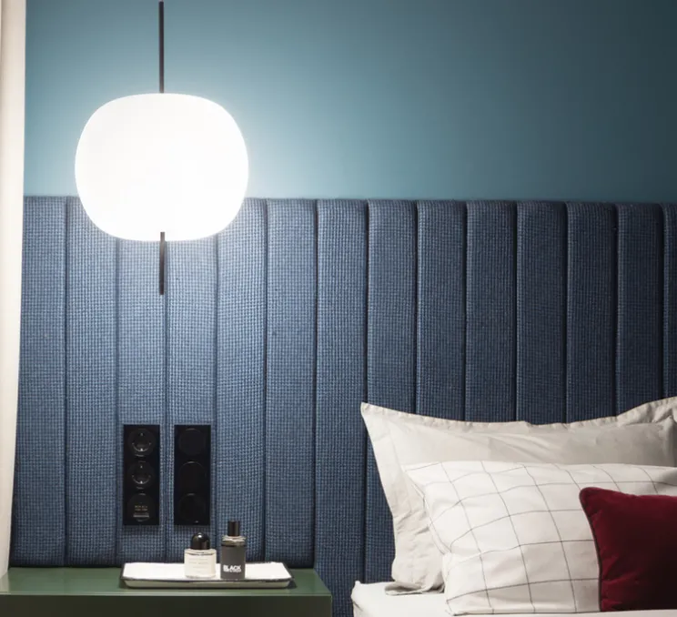 Suspension, Kushi 33, blanc, noir, Ø33cm, H56cm - KDLN