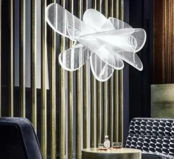 Suspension*Slamp Suspension, La belle étoile L, , LED, 3000K, 4300lm Ø90cm, H55cm - blanc