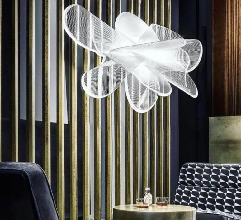 Suspension*Slamp Suspension, La belle étoile L, , LED, 3000K, 4300lm Ø90cm, H55cm - blanc