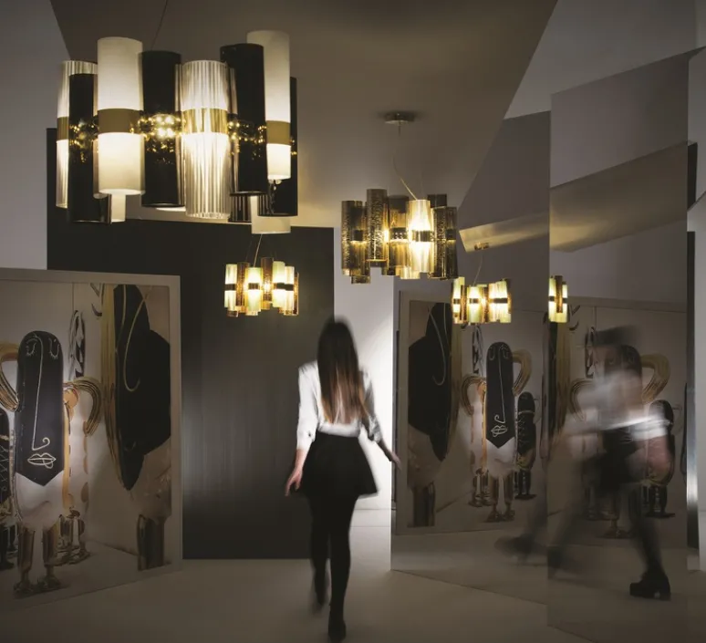 Suspension*Slamp Suspension, La Lollo, , Ø48cm, LED - or