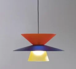 Suspension*Martinelli Luce Suspension, Lady Galala, , Ø60cm, H30cm - bleu 60, orange 40, jaune 25