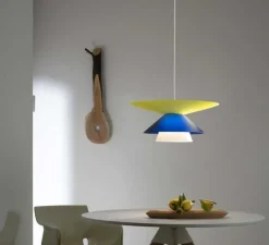 Suspension*Martinelli Luce Suspension, Lady Galala, , Ø60cm, H30cm - jaune 60, bleu 40, blanc 25