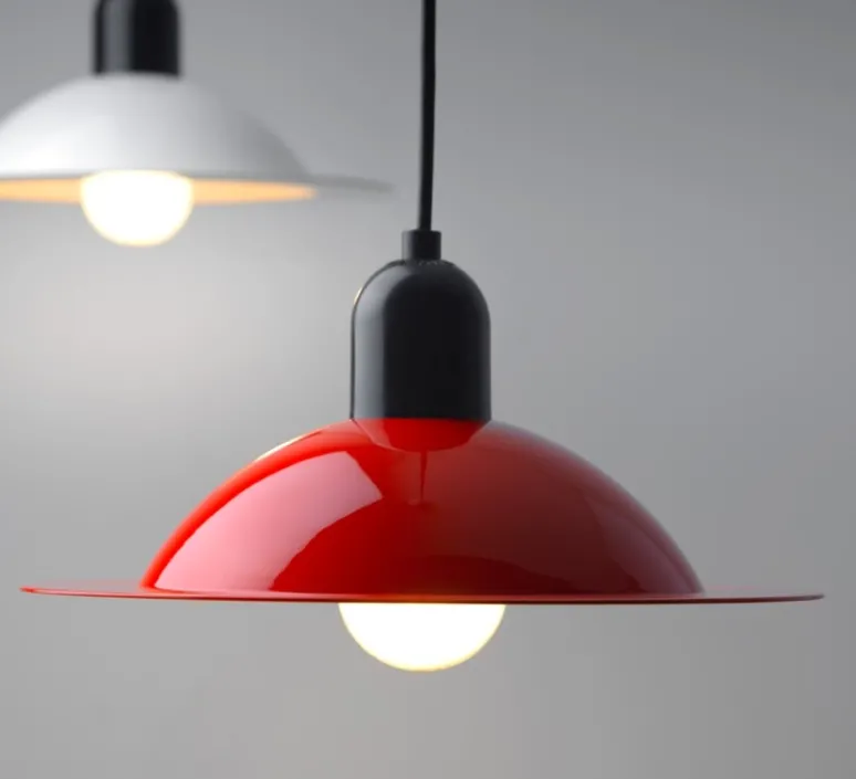 Suspension*Stilnovo Suspension, Lampiatta, , Ø28,2cm, H16,8cm - rouge