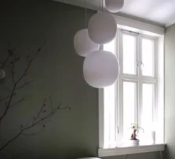 Suspension, Lantern Medium, blanc, Ø30cm, H30cm - New Works