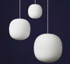 Suspension, Lantern Medium, blanc, Ø30cm, H30cm - New Works