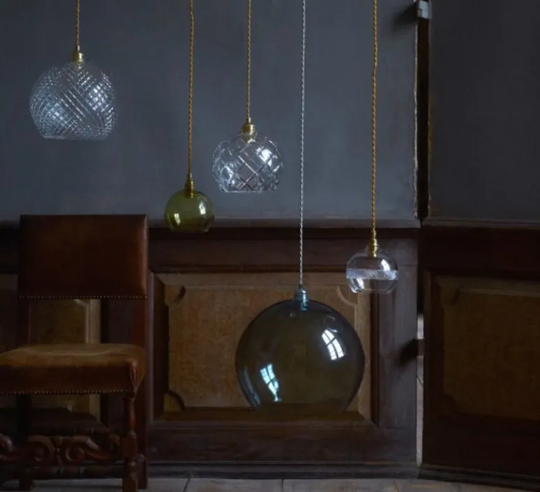 Suspension*Ebb and Flow Suspension, Large Check, Crystal Rowan 22, , Ø22cm, H22cm - transparent, or