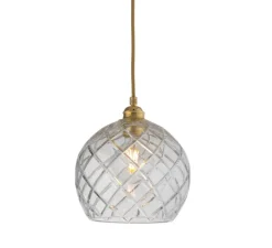 Suspension*Ebb and Flow Suspension, Large Check, Crystal Rowan 22, , Ø22cm, H22cm - transparent, or