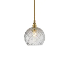 Suspension*Ebb and Flow Suspension, Large Check, Crystal Rowan 15,5, , Ø15cm, H15cm - transparent, or