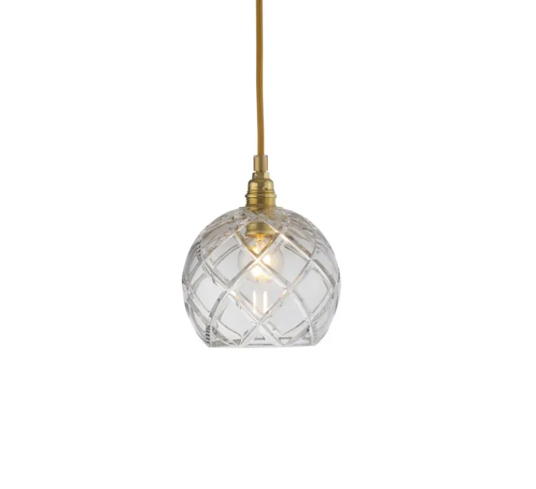 Suspension*Ebb and Flow Suspension, Large Check, Crystal Rowan 15,5, , Ø15cm, H15cm - transparent, or