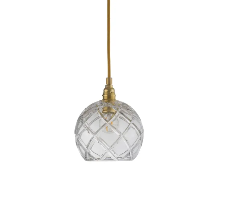 Suspension*Ebb and Flow Suspension, Large Check, Crystal Rowan 15,5, , Ø15cm, H15cm - transparent, or