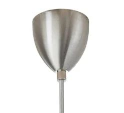 Suspension*Ebb and Flow Suspension, Large Check, Crystal Rowan 15,5, , Ø15cm, H15cm - transparent, argent