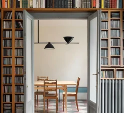 Suspension, LBB01, réédition de Lina Bo Bardi, noir mat, L212cm, H90cm - Nemo Lighting