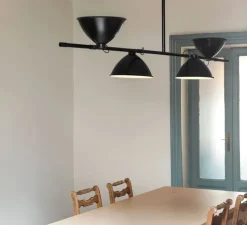 Suspension, LBB01, réédition de Lina Bo Bardi, noir mat, L212cm, H90cm - Nemo Lighting