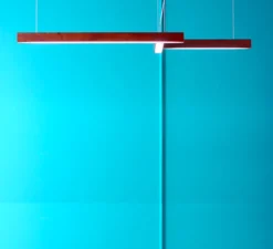 Suspension, LED 40 shape 4, 2700K, Noyer, LED, L102cm, H4cm - TUNTO