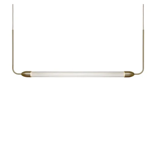 Suspension*Umage Suspension, Lemon squeeze linear, , L137,3m, H48,7cm - laiton, verre opalin