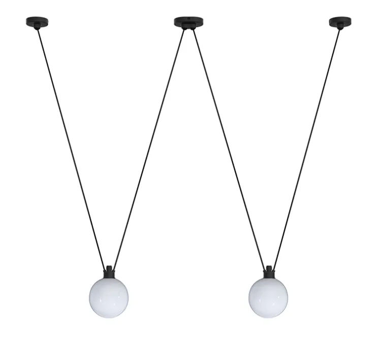 Suspension, Les Acrobates de Gras N°324, opalin, Ø17,5cm, H17,5cm - DCW éditions Paris