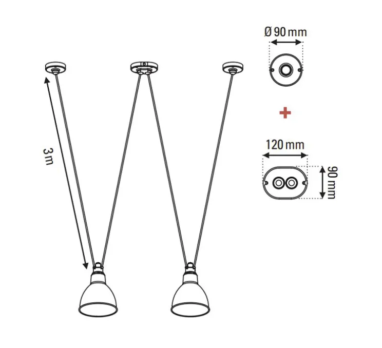 Suspension, Les Acrobates de Gras N°324, opalin, Ø17,5cm, H17,5cm - DCW éditions Paris