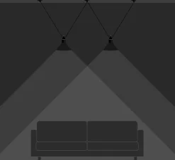 Suspension, Les Acrobates de Gras N°324, noir, Ø26cm, H21,6cm - DCW éditions Paris