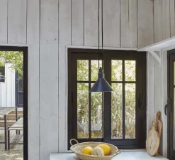 Suspension*DCW éditions Paris Suspension, Les Acrobates de Gras N°322, , Ø26cm, H21,6cm - bleu/intérieur blanc