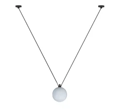 Suspension*DCW éditions Paris Suspension, Les Acrobates de Gras N°323, , Ø25cm, H25cm - opalin