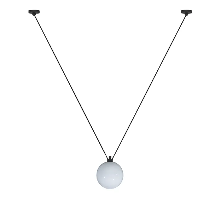 Suspension*DCW éditions Paris Suspension, Les Acrobates de Gras N°323, , Ø25cm, H25cm - opalin