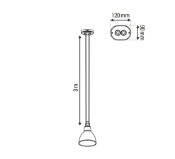 Suspension*DCW éditions Paris Suspension, Les Acrobates de Gras N°322, , Ø26cm, H21,6cm - cuivre/cuivre intérieur