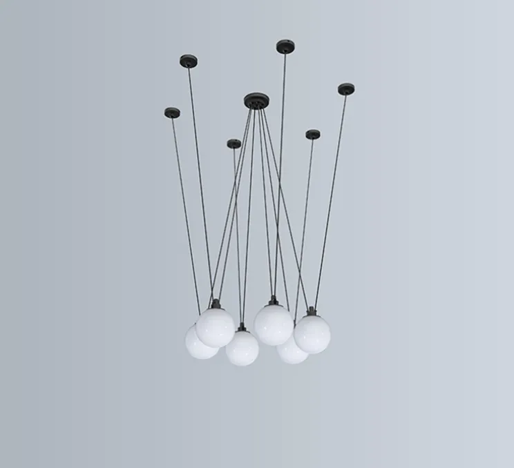 Suspension, Les Acrobates de Gras N°326, opalin, Ø17,5cm, H17,5cm - DCW éditions Paris