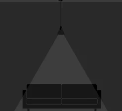 Suspension*DCW éditions Paris Suspension, Les Acrobates de Gras N°322, , Ø17cm, H17cm - noir/intérieur cuivre