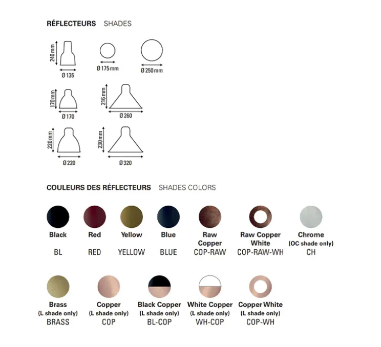 Suspension, Les Acrobates de Gras N°322, bleu/intérieur blanc, Ø17cm, H17cm - DCW éditions Paris