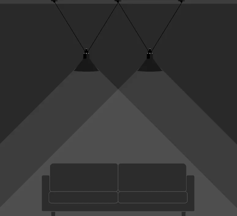 Suspension*DCW éditions Paris Suspension, Les Acrobates de Gras N°324, , Ø32cm, H23cm - noir/intérieur blanc