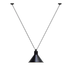 Suspension*DCW éditions Paris Suspension, Les Acrobates de Gras N°323, , Ø32cm, H23cm - noir/intérieur blanc