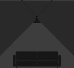 Suspension*DCW éditions Paris Suspension, Les Acrobates de Gras N°323, , Ø32cm, H23cm - noir/intérieur blanc