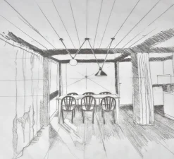 Suspension*DCW éditions Paris Suspension, Les Acrobates de Gras N°323, , Ø32cm, H23cm - noir/intérieur blanc