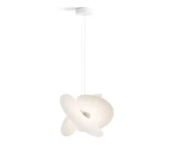 Suspension*Luceplan Suspension, Levante, , LED, dim, coupure de phase, 2700K, 1230lm, 28W, Ø62cm, H44cm - blanc