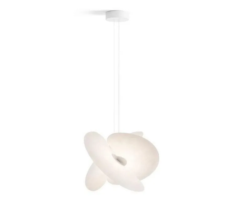 Suspension*Luceplan Suspension, Levante, , LED, dim, coupure de phase, 2700K, 1230lm, 28W, Ø62cm, H44cm - blanc