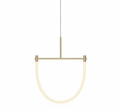 Suspension, Levity Arc130, laiton, LED, 2320K, 1180lm, L60cm, H75cm - Graypants