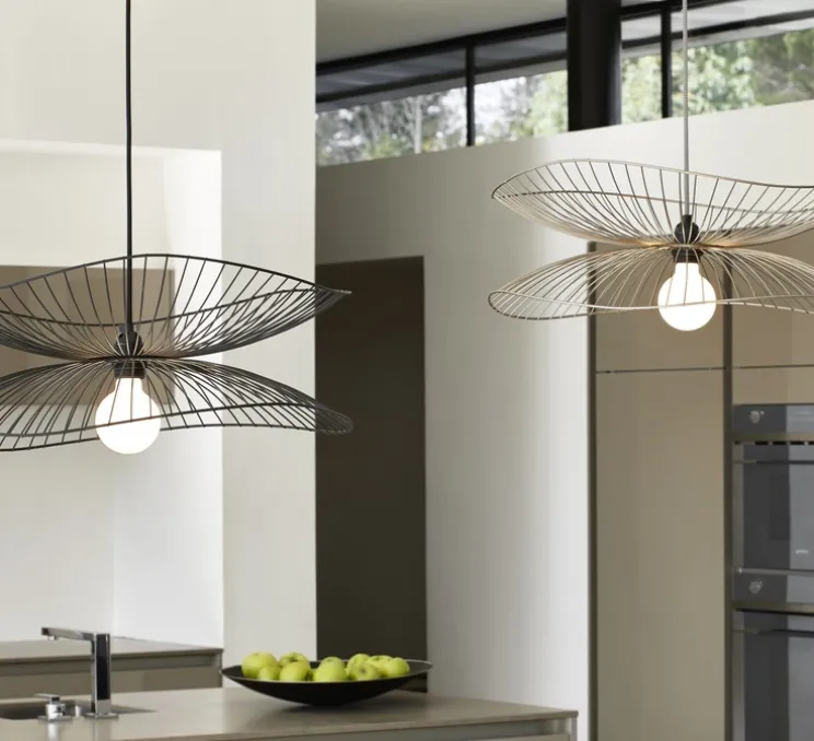 Suspension, Libellule S, noir, LED, Ø56cm, H20cm - Forestier