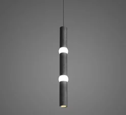 Suspension*Oblure Suspension, Lightbone L, , LED, Ø7,6cm, H83,6cm - noir