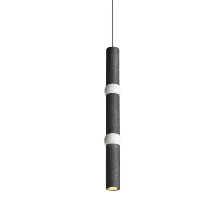 Suspension*Oblure Suspension, Lightbone L, , LED, Ø7,6cm, H83,6cm - noir