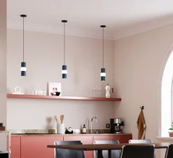 Suspension*Oblure Suspension, Lightbone S, , LED, Ø7,6cm, H24cm - bleu