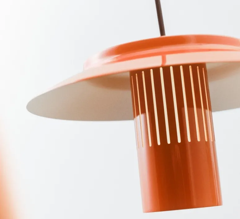 Suspension*Pholc Suspension, Lille 24, , Ø24cm, H12,6cm - rouge orangé