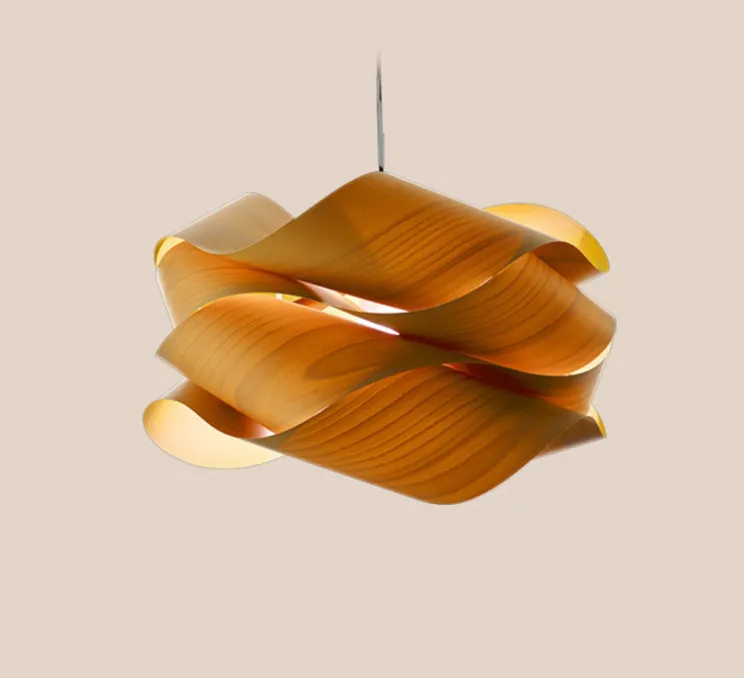 Suspension, Link Large, hêtre naturel, Ø69cm, H40cm - LZF