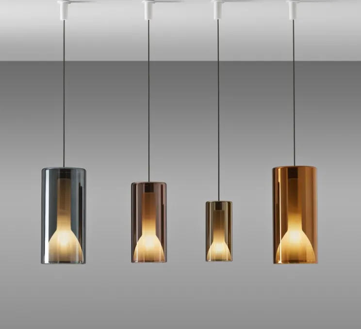 Suspension, Lit, Large, orange, Ø20cm, H42cm - Penta