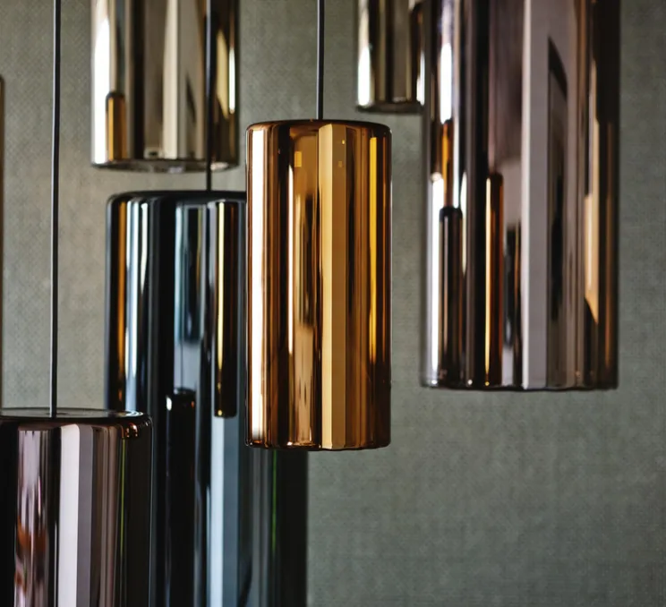 Suspension, Lit, Large, orange, Ø20cm, H42cm - Penta